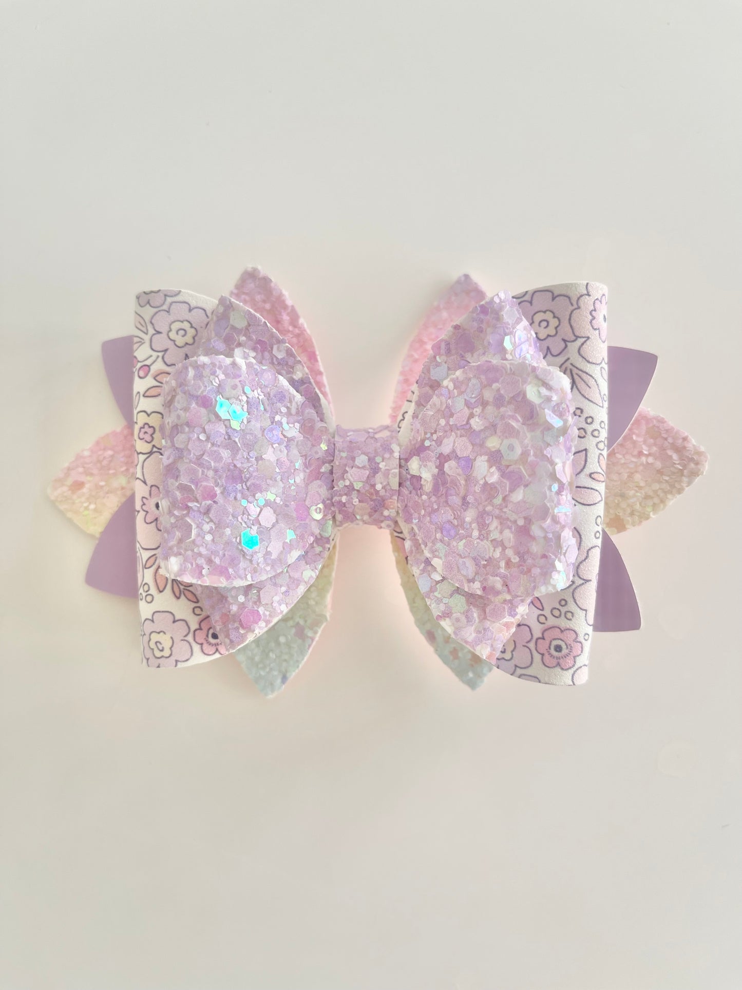 Purple hair bow clip for girls children’s bow hair clips hair bow ideas glitter bow clips