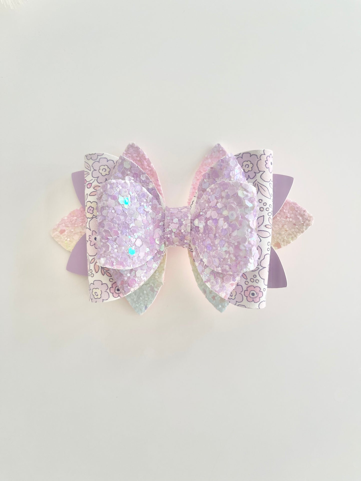 Purple hair bow clip for girls children’s bow hair clips hair bow ideas glitter bow clips