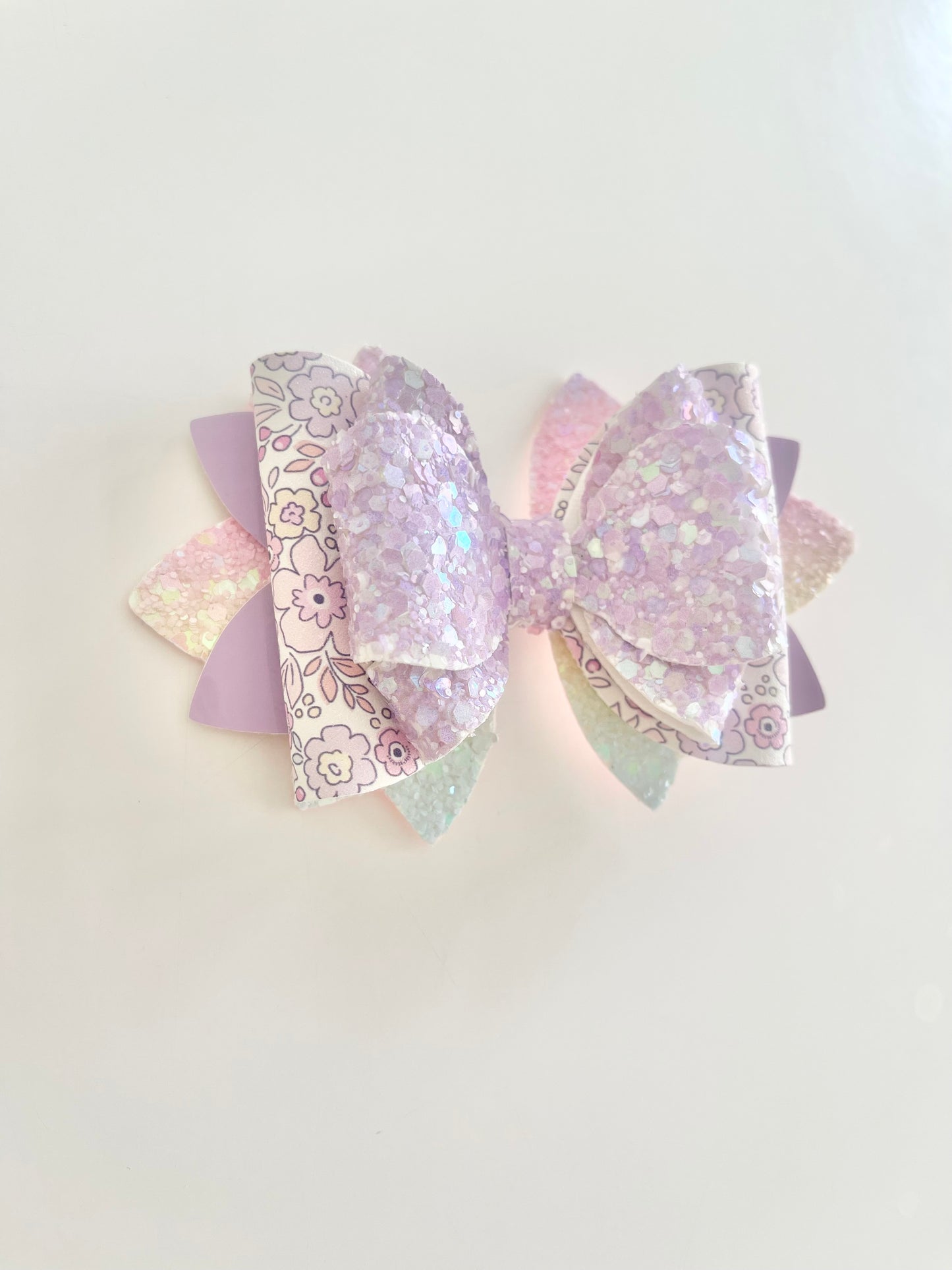 Purple hair bow clip for girls children’s bow hair clips hair bow ideas glitter bow clips