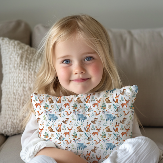 Woodland Animal Pillow Cover Woodland Cushion Nursery Kids Woodland Cushion Woodland Children's Cushion